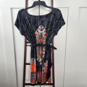 Funky People bohemian dress with elastic waist, size medium